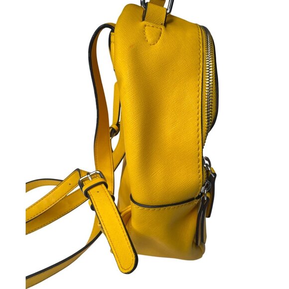 Guess Mini Backpack Yellow Faux Leather - Picture 4 of 16